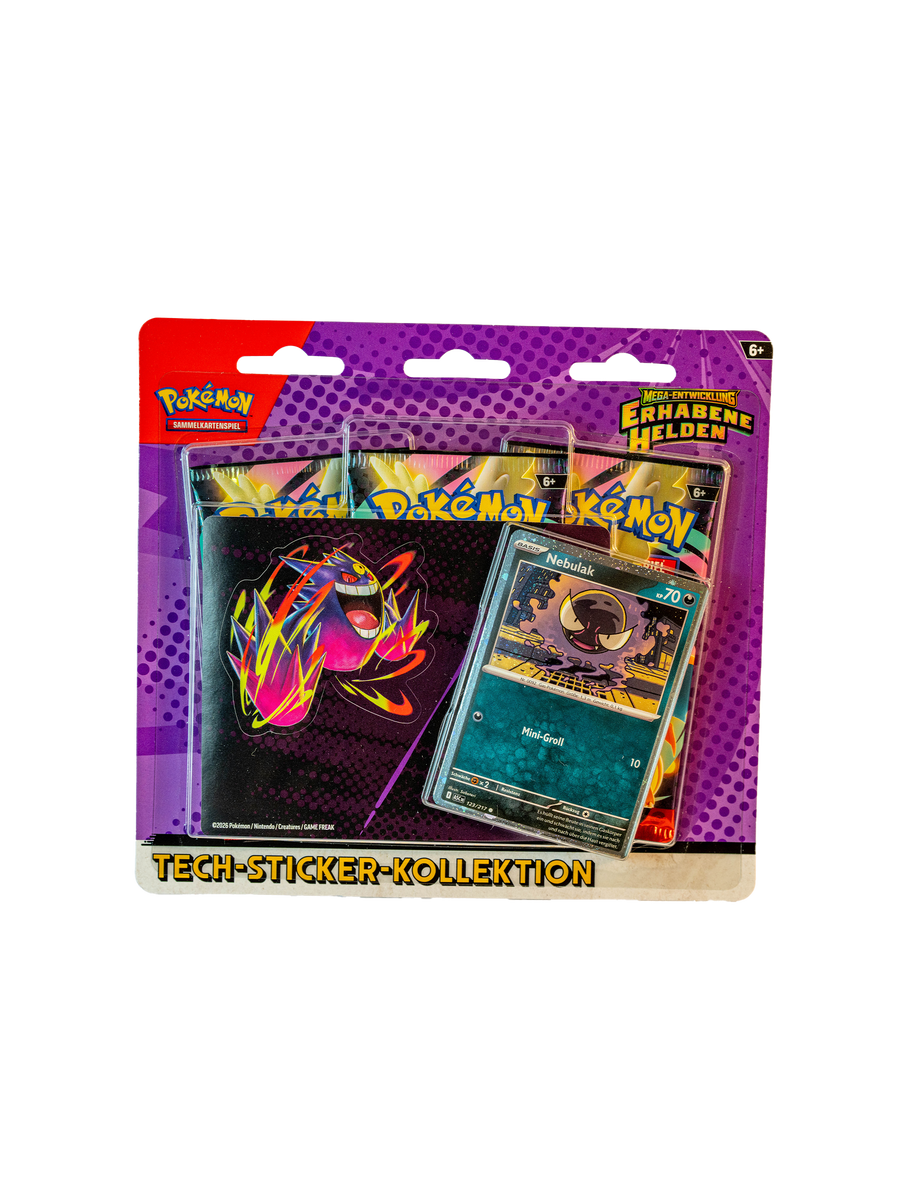 Pokémon Erhabene Helden Techsticker Blister Nebulak (DE, sealed)