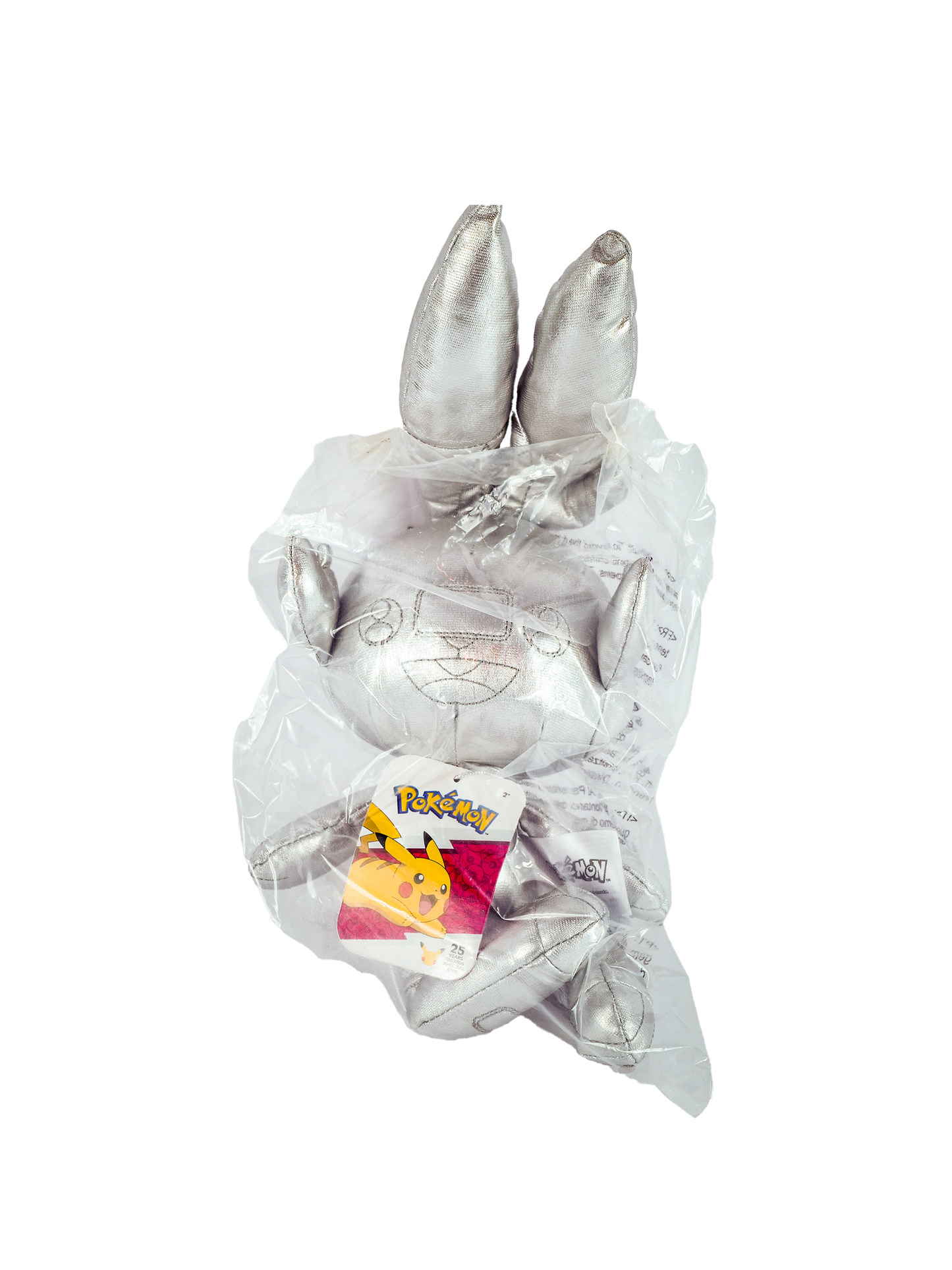 Pokémon 25th Anniversary Plush 20cm (Silver, sealed)