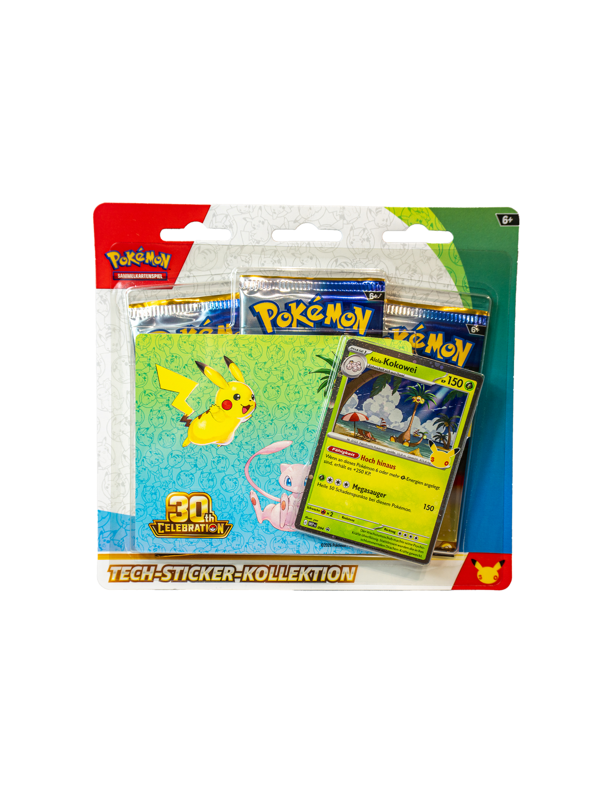 Pokémon 30th Celebration Tech Sticker Collection Alolan Exeggutor (German Edition)