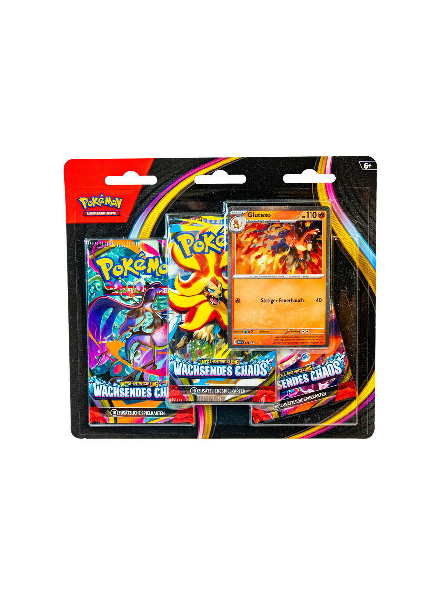 Pokémon Wachsendes Chaos 3-Pack Blister (Deutsch / DE) – Sealed
