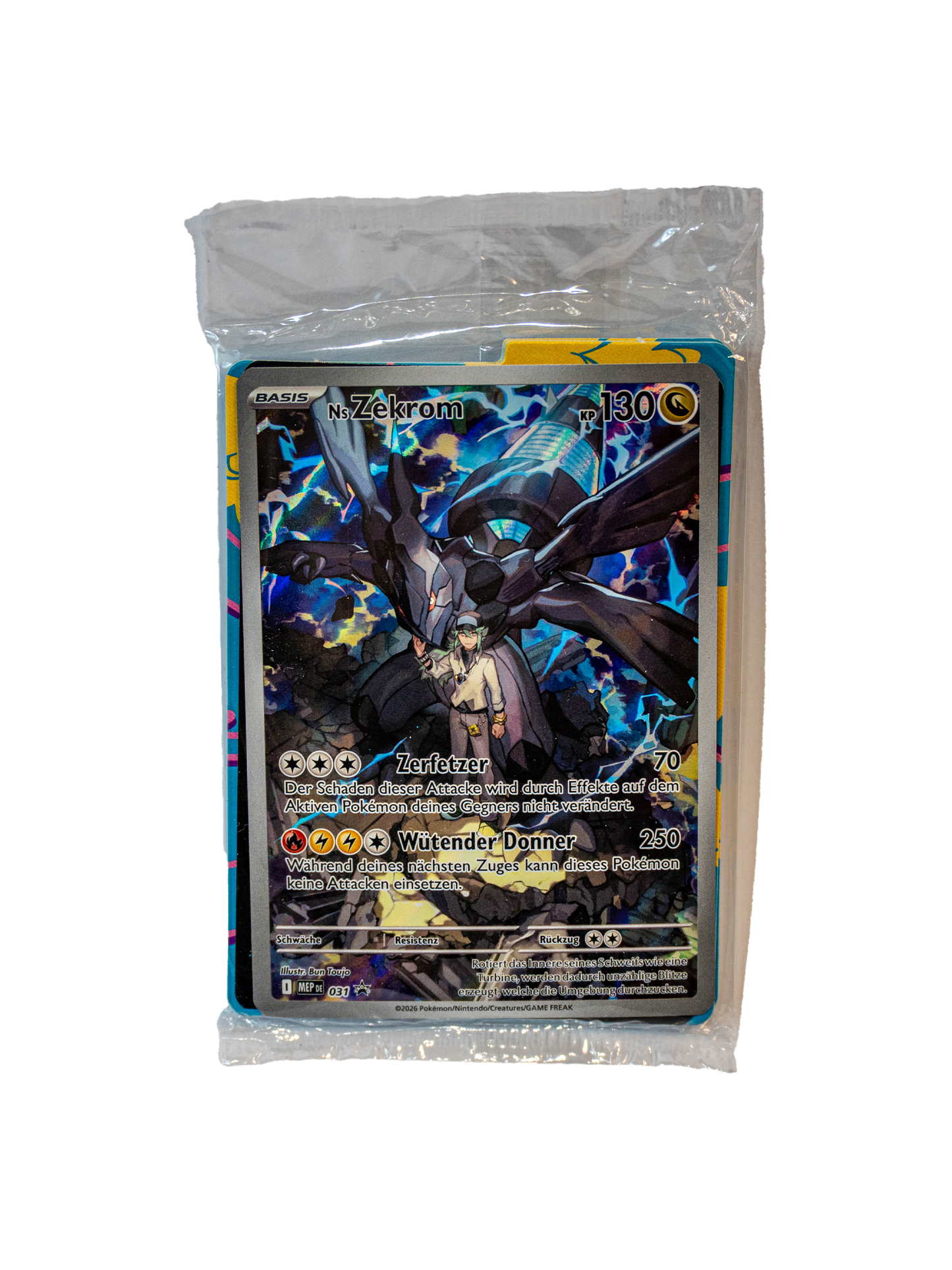 Pokémon N's Zekrom MEP031 (German Edition) Sealed